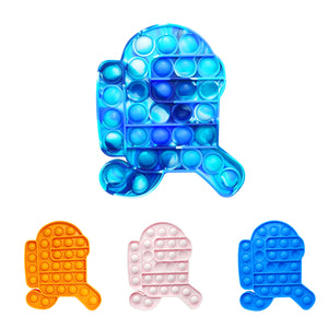 Fiomva Push Pop Bubble Fidget Toy, Among Us Push Pop Bubbles